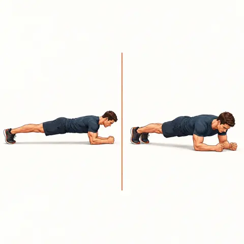 Planche : les deux positions du mouvement